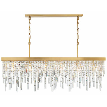 Winfield Linear Chandelier | Crystorama at Lightology Winfield Linear Chandelier