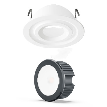 H Series 3IN Round Warm Dim Adjustable Trim 24-PACK | DMF at Lightology H Series 3IN Round Warm Dim Adjustable Trim 24-PACK