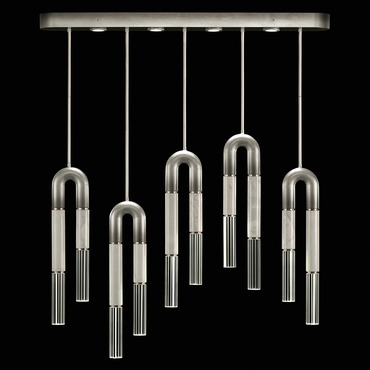 Antonia Linear Multi Light Pendant | Fine Art Handcrafted Lighting at Lightology Antonia Linear Multi Light Pendant