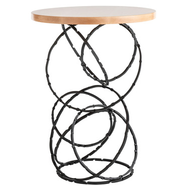 Olympus Wood Top Accent Table