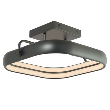 Rave Square Semi Flush Ceiling Light