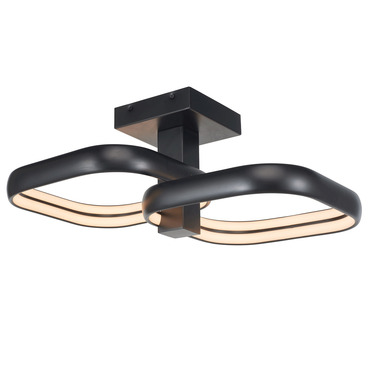 Rave Off-Set Semi Flush Ceiling Light