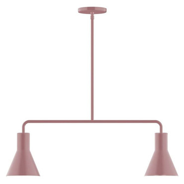 Axis Flare Stem Hung Linear Multi-Light Pendant | Montclair Light Works at Lightology Axis Flare Stem Hung Linear Multi-Light Pendant