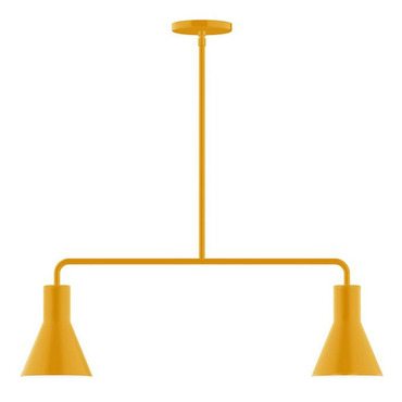 Axis Flare Stem Hung Linear Multi-Light Pendant