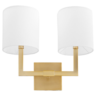 Bolero 2-Light Wall Sconce | Quorum at Lightology Bolero 2-Light Wall Sconce