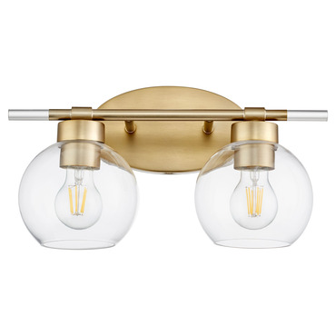 Volan Bathroom Vanity Light | Quorum at Lightology Volan Bathroom Vanity Light