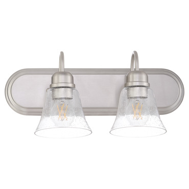 Fort Worth Clear Seeded Bathroom Vanity Light | Quorum at Lightology Fort Worth Clear Seeded Bathroom Vanity Light