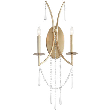 Malin 2-Light Wall Sconce | Quorum at Lightology Malin 2-Light Wall Sconce