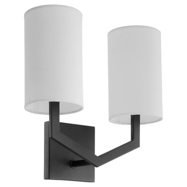 Bolivar Double Shade Wall Sconce | Quorum at Lightology Bolivar Double Shade Wall Sconce