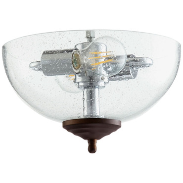 Seeded Glass Fan Light Kit