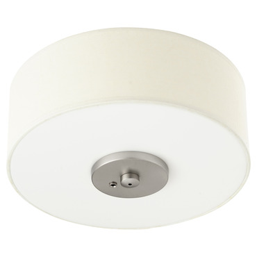 Fabric Drum Fan Light Kit | Quorum at Lightology Fabric Drum Fan Light Kit
