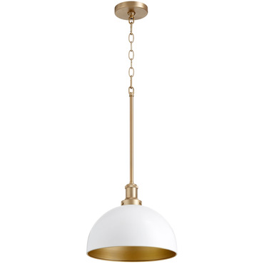 Fort Worth Dome Pendant | Quorum at Lightology Fort Worth Dome Pendant