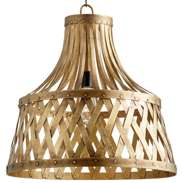 Artisan Cross Pattern Pendant | Quorum at Lightology Artisan Cross Pattern Pendant