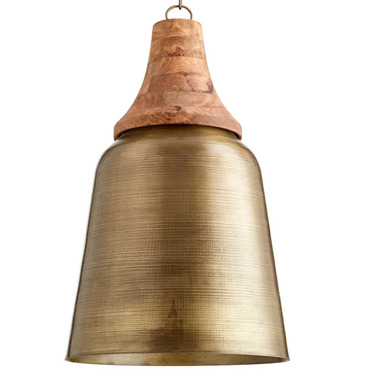 Artisan Tall Bell Pendant | Quorum at Lightology Artisan Tall Bell Pendant