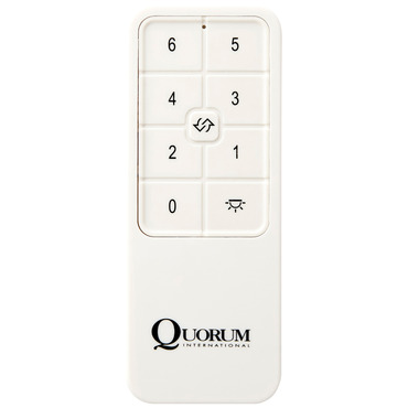 Fort Worth DC Fan Remote with Dip Switch | Quorum at Lightology Fort Worth DC Fan Remote with Dip Switch