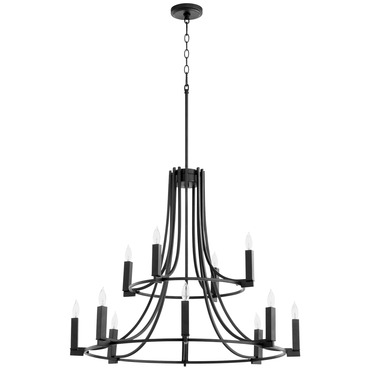 Olympus 2-Tier Chandelier | Quorum at Lightology Olympus 2-Tier Chandelier