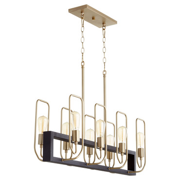 Howe Linear Chandelier | Quorum at Lightology Howe Linear Chandelier