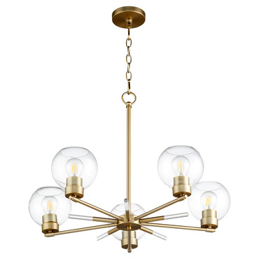Volan Chandelier | Quorum at Lightology Volan Chandelier