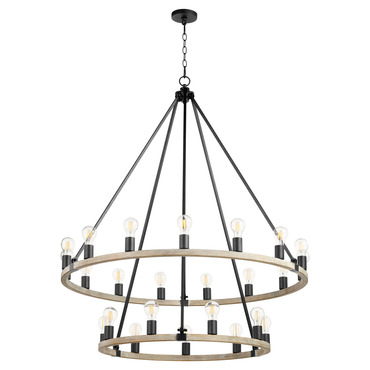 Paxton 2-Tier Chandelier | Quorum at Lightology Paxton 2-Tier Chandelier