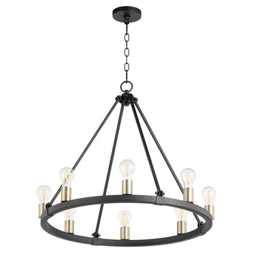 Paxton Chandelier | Quorum at Lightology Paxton Chandelier
