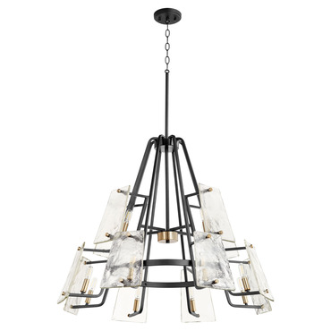 Tioga 2-Tier Chandelier | Quorum at Lightology Tioga 2-Tier Chandelier
