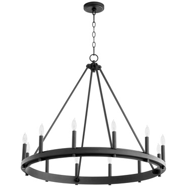 Aura Chandelier | Quorum at Lightology Aura Chandelier