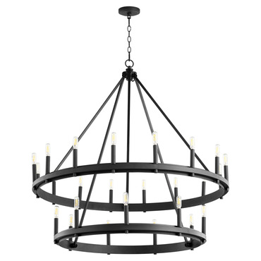 Aura 2-Tier Chandelier | Quorum at Lightology Aura 2-Tier Chandelier