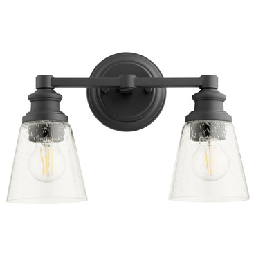 Dunbar Bathroom Vanity Light | Quorum at Lightology Dunbar Bathroom Vanity Light