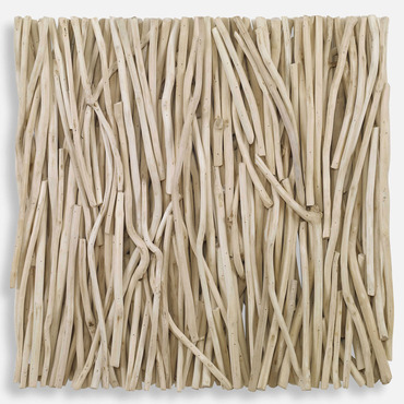 Gathered Teak Wall Decor | Uttermost at Lightology Gathered Teak Wall Decor