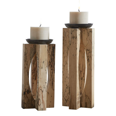 Ilva Candleholder Set of 2 | Uttermost at Lightology Ilva Candleholder Set of 2