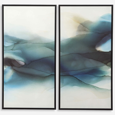 September Desert Framed Canvas, Set of 2