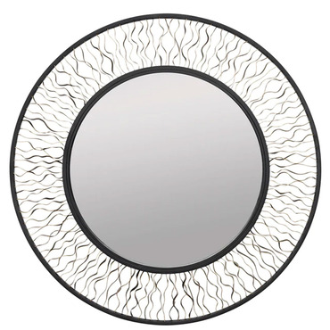 Estela Round Mirror | Varaluz at Lightology Estela Round Mirror