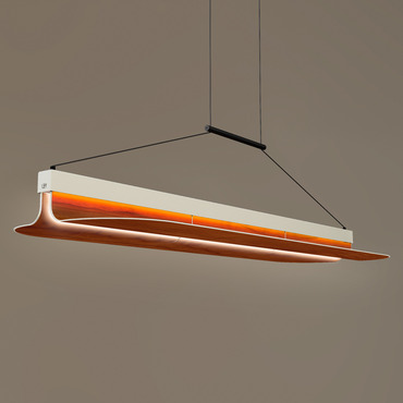 Omma Long Leaf Pendant | LZF at Lightology Omma Long Leaf Pendant