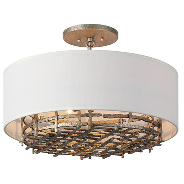 Cameo Semi Flush Ceiling Light | Savoy House at Lightology Cameo Semi Flush Ceiling Light