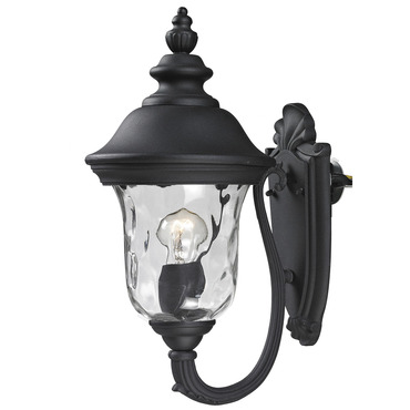 Armstrong Arm-Up Outdoor Wall Light | Z-Lite at Lightology Armstrong Arm-Up Outdoor Wall Light