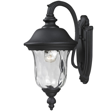 Armstrong Arm-Down Outdoor Wall Light | Z-Lite at Lightology Armstrong Arm-Down Outdoor Wall Light