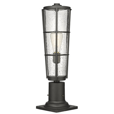 Helix Outdoor Pier Light with Traditional Base | Z-Lite at Lightology Helix Outdoor Pier Light with Traditional Base