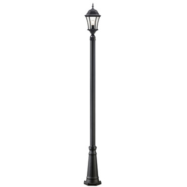 Wakefield Outdoor Post Light with Round Post/Hexagon Base