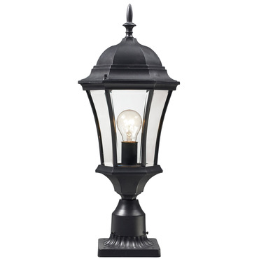 Wakefield Outdoor Pier Light with Decorative Base | Z-Lite at Lightology Wakefield Outdoor Pier Light with Decorative Base