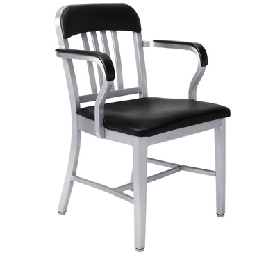 Classic Navy Officer Armchair