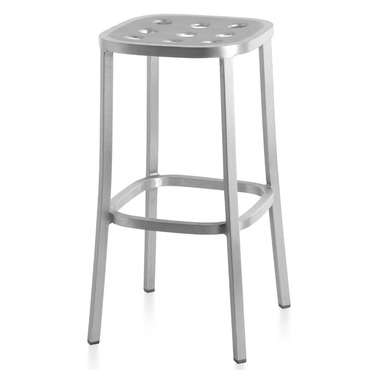 1 Inch All Aluminum Bar/ Counter Stool | Emeco at Lightology 1 Inch All Aluminum Bar/ Counter Stool