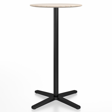 2 Inch X Base Bar Round Table | Emeco at Lightology 2 Inch X Base Bar Round Table