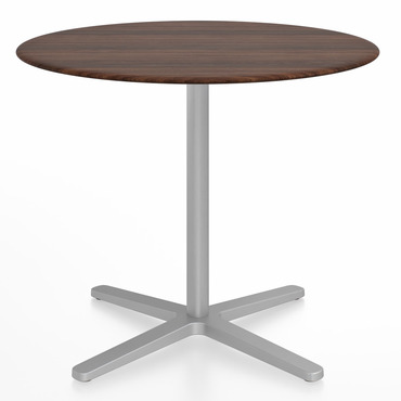 2 Inch X Base Round Cafe Table | Emeco at Lightology 2 Inch X Base Round Cafe Table