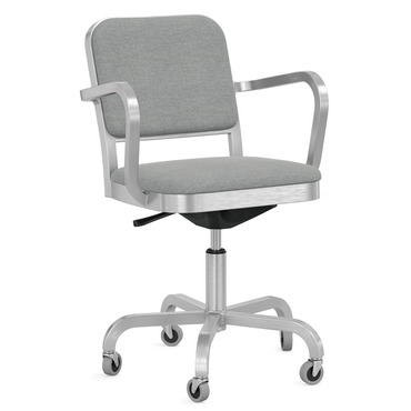 Navy Officer Swivel Armchair