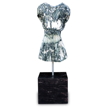 Adara Marble Dress Sculpture | Currey and Company at Lightology Adara Marble Dress Sculpture