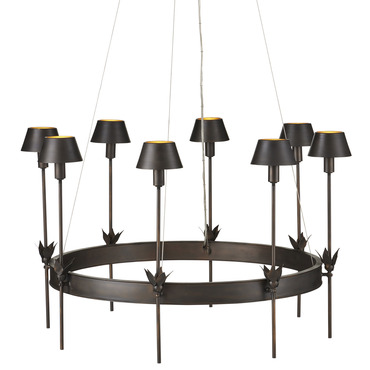 Coterie Chandelier | Currey and Company at Lightology Coterie Chandelier
