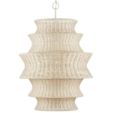 Phebe Tiered Chandelier | Currey and Company at Lightology Phebe Tiered Chandelier