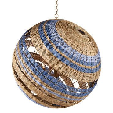Senjyo Tilted Orb Chandelier | Currey and Company at Lightology Senjyo Tilted Orb Chandelier
