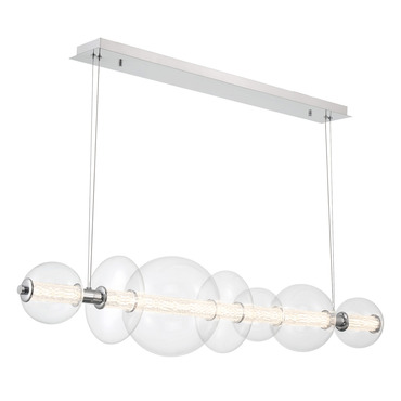 Atomo Linear Chandelier | Eurofase at Lightology Atomo Linear Chandelier