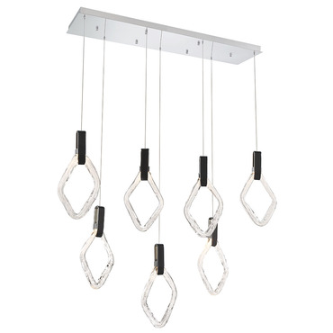 Catania Linear Multi Light Chandelier | Lib & Co at Lightology Catania Linear Multi Light Chandelier